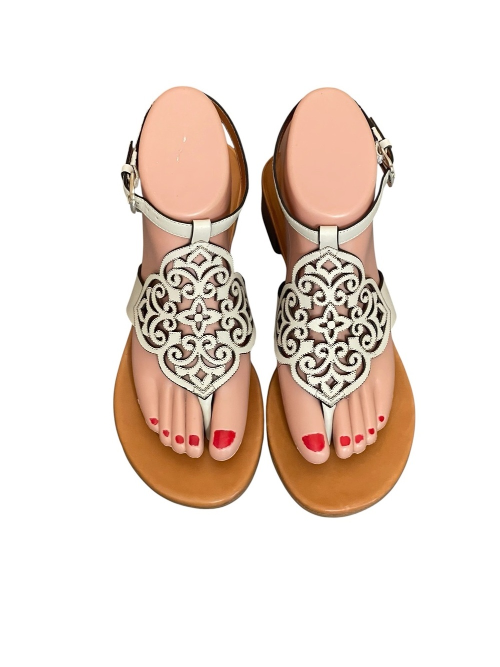 Brighton Lina Leather Ivory
Sandals Size 6.5M New!